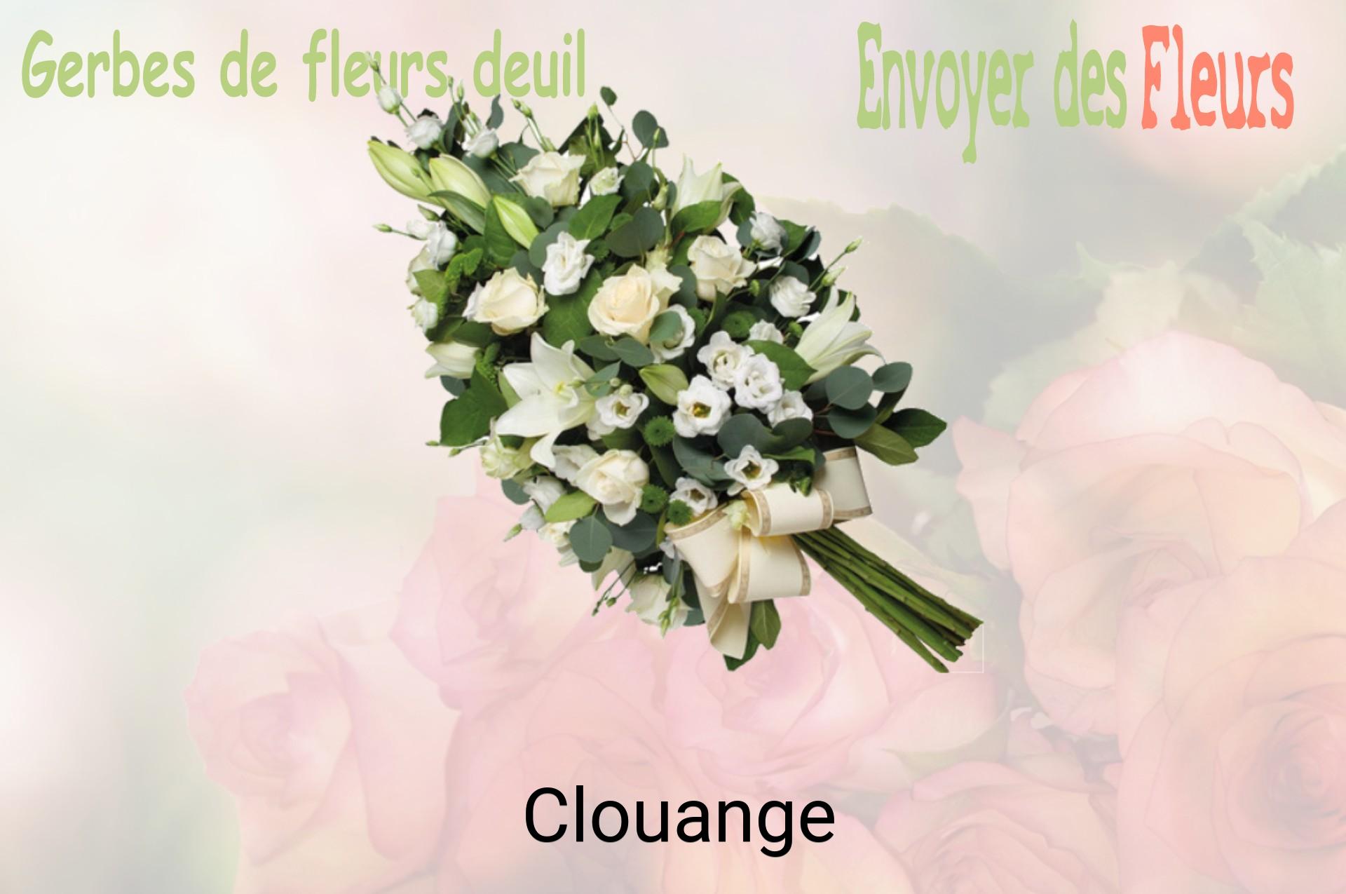 Gerbe de fleurs de deuil livrée à Clouange